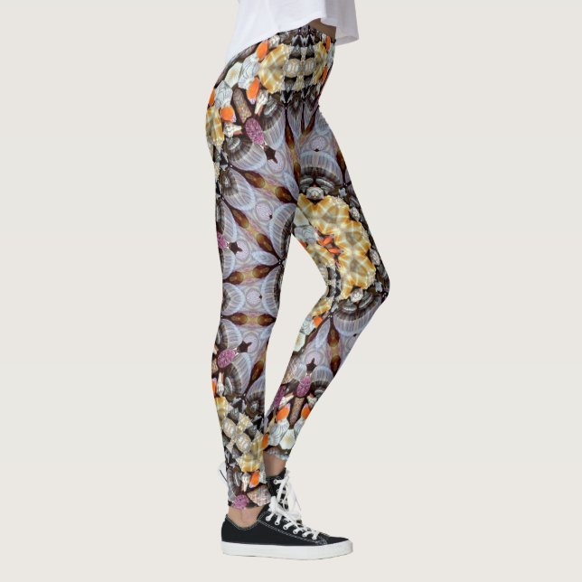 Psychedelic Mandala Retro Hippie Trippy Boho Chic Leggings (Right)