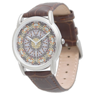 Psychedelic Mandala Retro Hippie Trippy Boho Chic Watch