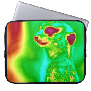 Psychedelic Meerkat Laptop Sleeve