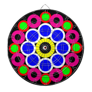 Psychedelic Modern Persian Rug Pattern Dartboard