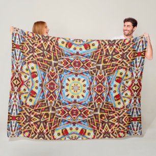 Psychedelic Money Mandala Satin Fleece Blanket