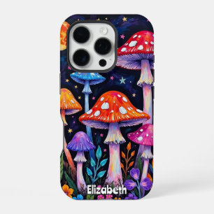 Psychedelic Moonlight Garden iPhone 16 Pro Case