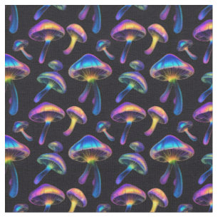 Psychedelic Mushroom Fabric
