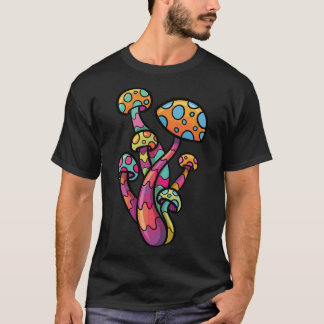 Psychedelic Mushroom Lover Gift Trance House Rave  T-Shirt