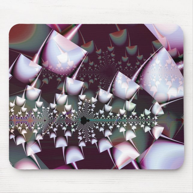 Psychedelic mushrooms magenta mouse pad (Front)
