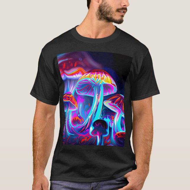 Psychedelic  Mushrooms T-Shirt (Front)