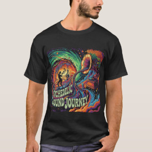 Psychedelic Music Festival T-Shirt Colourful Retro