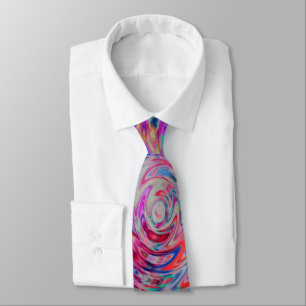 Psychedelic Neon Rainbow Neck Tie matches it all!