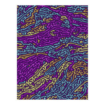 Psychedelic Neon Retro Pattern Design