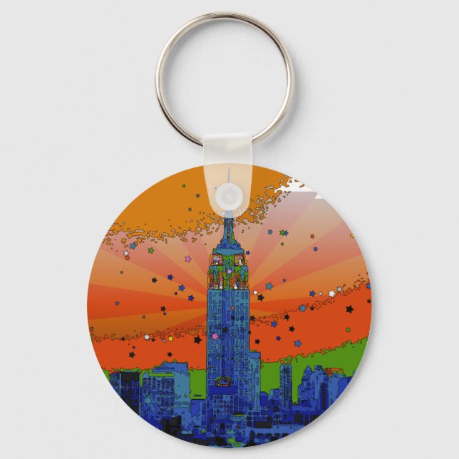 Psychedelic NYC: ESB #3 Key Ring (Front)