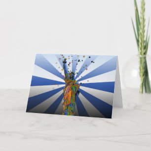 Psychedelic NYC: Statue of Liberty #2 Card