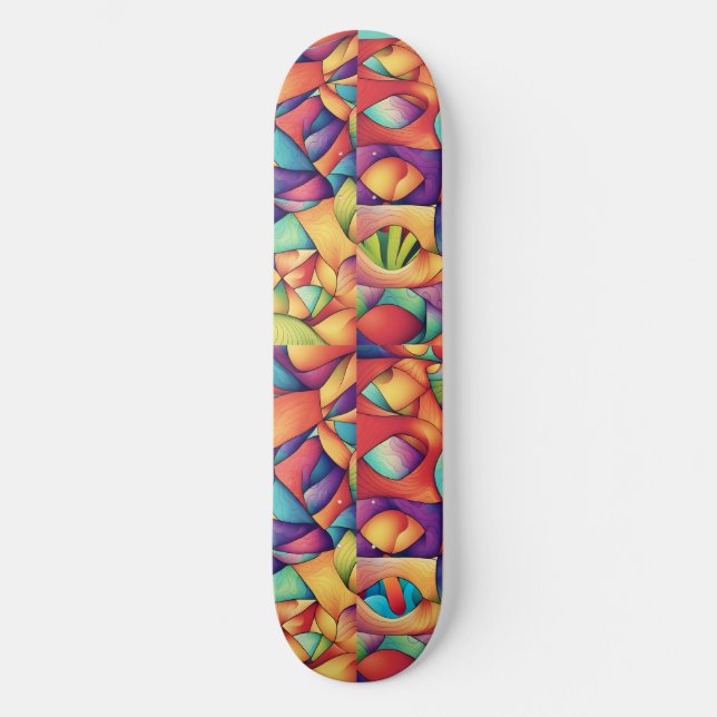Psychedelic Ocean Skateboard (Front)