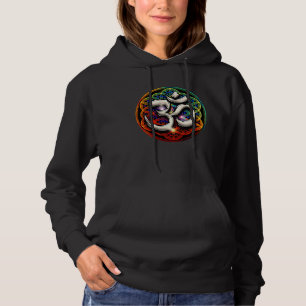Psychedelic Om Zen Symbol Flower Of Life Buddhist  Hoodie
