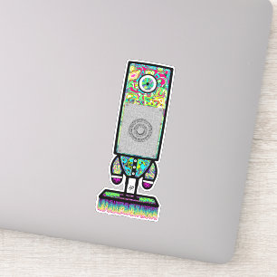 Psychedelic One-Eyed Speaker Weird Character