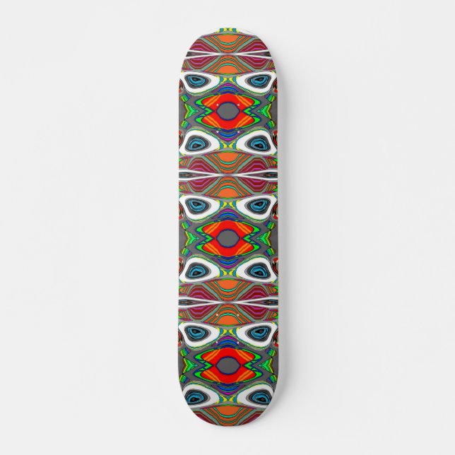 Psychedelic Orbit Warp Skateboard (Front)