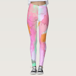  Psychedelic oriental  Symmetry Abstract Art Leggings