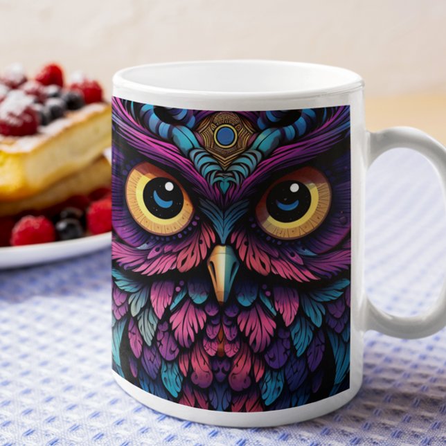 Psychedelic Owls version 19 Mug (Psychedelic Owls version 19 Mug
)