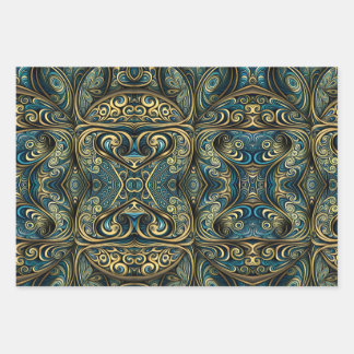 Psychedelic Paisley Crazy  Wrapping Paper Sheet