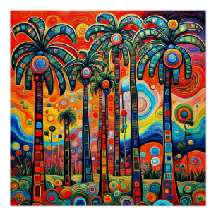 Psychedelic Palms 3 Poster