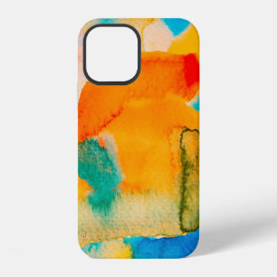 Psychedelic Paper. Classic Blue and Lush Lava Red iPhone 12 Case