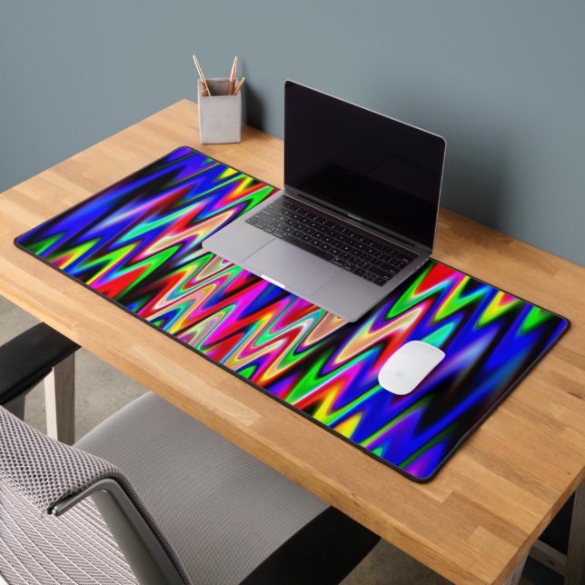 Psychedelic Party waves..... Desk Mat (Office 2)