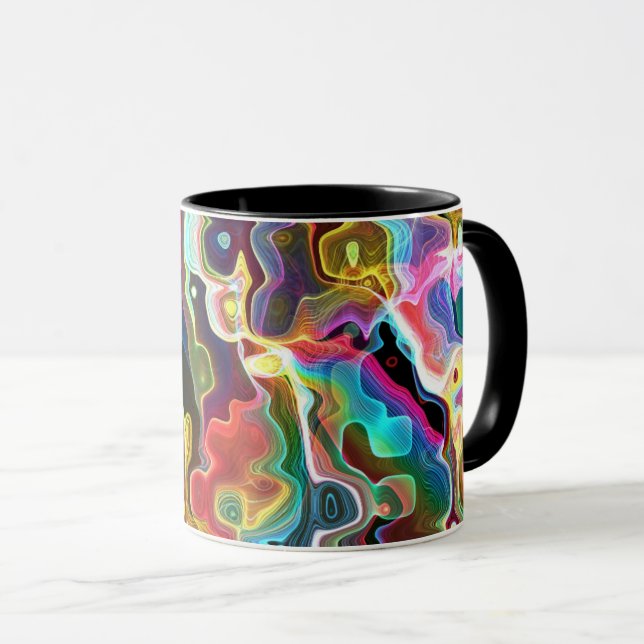 Psychedelic Pattern Mug (Front Right)