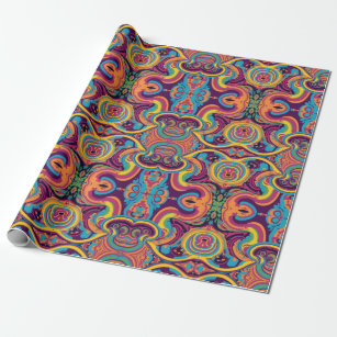 Psychedelic Pattern Wrapping Paper