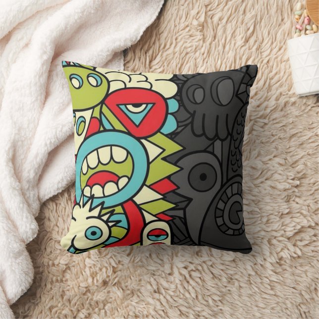 Psychedelic Patterns Cushion (Blanket)