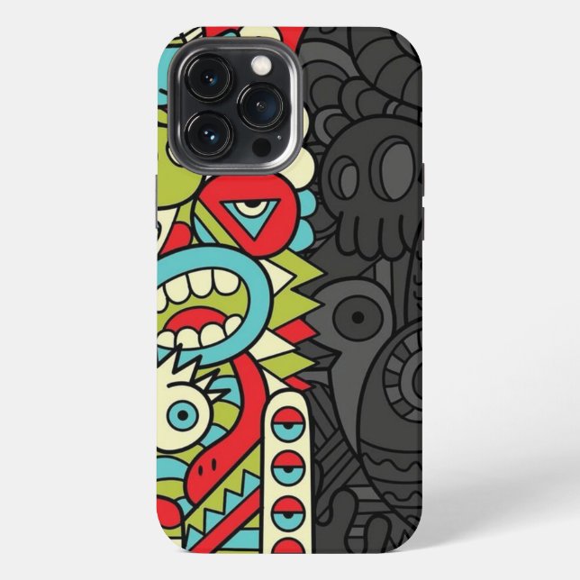Psychedelic Patterns iPhone Case (Back)