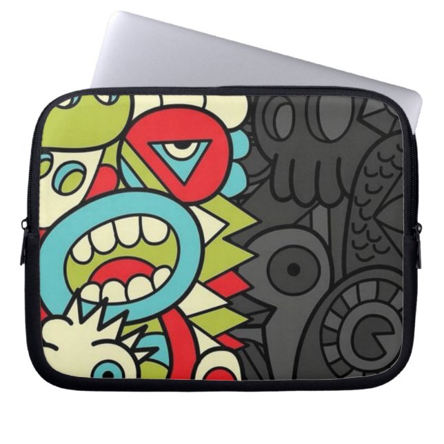 Psychedelic Patterns Laptop Sleeve (Front)