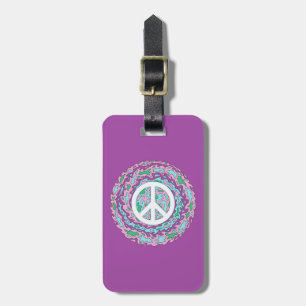 Psychedelic Peace Luggage Tag