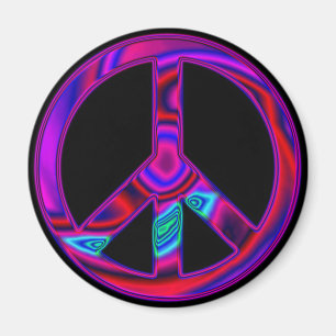 Psychedelic Peace Magnet