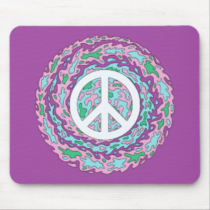 Psychedelic Peace Mouse Pad