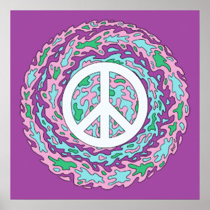Psychedelic Peace Poster