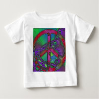 psychedelic peace sign