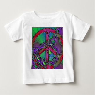 psychedelic peace sign baby T-Shirt