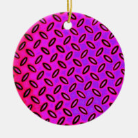 Psychedelic Pink Patterned Ornament