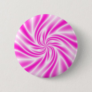 Psychedelic Pink Swirl 6 Cm Round Badge