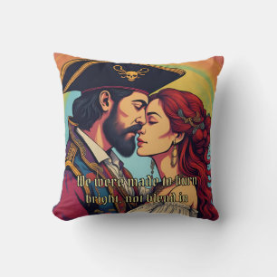 Psychedelic Pirate Couple – Bold Romance Cushion