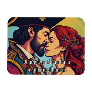 Psychedelic Pirate Couple  – Bold Romance Magnet