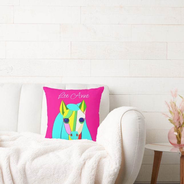 Psychedelic Pony Dreams Cushion (Couch)