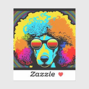Psychedelic Poodle Dog Design