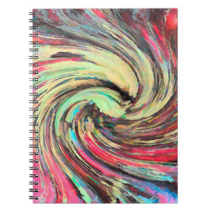 Psychedelic pumpkins abstract - notebook