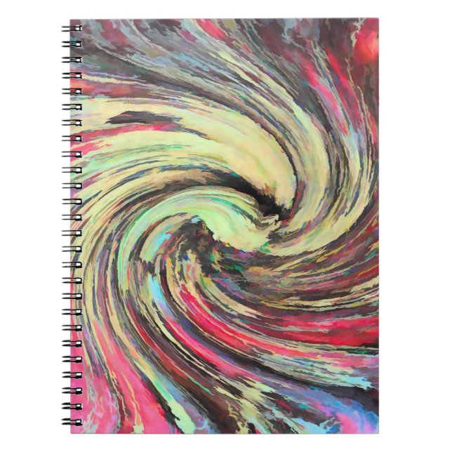 Psychedelic pumpkins abstract - notebook (Front)