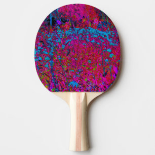 Psychedelic Purple Lily Flower Magenta Garden Ping Pong Paddle