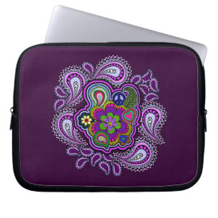 Psychedelic Purple Paisley Laptop Sleeve