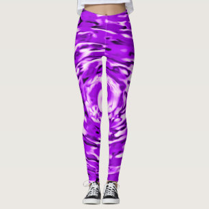 Psychedelic Purple Tie Dye Pattern Leggings