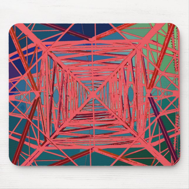 psychedelic pylon mouse pad (Front)