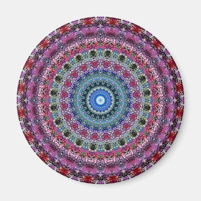 Psychedelic Radial Pattern: Magnet (Front)