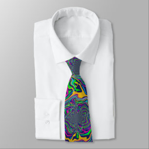Psychedelic Rainbow colored neck Tie